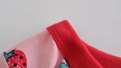 27韩版童装2021夏季新款女童草莓短袖T恤宝宝衣服